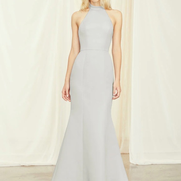 Amsale Dresses Bella Bridesmaids Amsale Dress Austin In Platinum